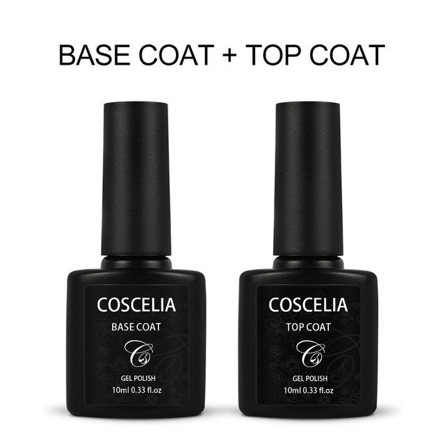 Nail polish set, Best Nail Polish Sets for Beginners, Nail Polish Set with Neon Colors, Long-Lasting Nail Polish Set with Top Coat